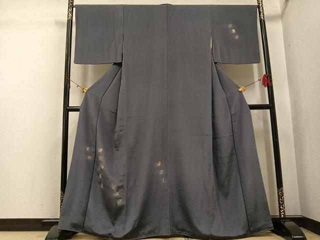 平和屋着物●訪問着 竹屋町刺繍 色紙兎文 鬼しぼ縮緬 正絹 逸品 AABJ1323ph