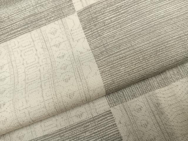 平和屋着物●上質な小紋 市松文様 正絹 逸品 AABJ1331ph