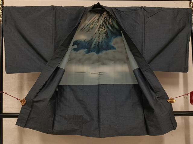 平和屋着物●男性 本場大島紬 アンサンブル 亀甲絣 正絹 逸品 AABJ1347ph