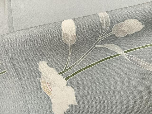 平和屋着物●京友禅作家 山科春宣 訪問着 枝花文 正絹 逸品 AABJ1349ph