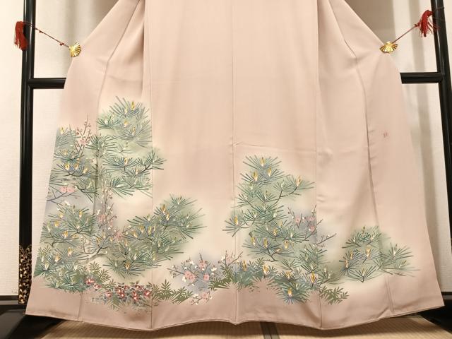 平和屋着物●本加賀友禅作家 浅野冨治男 色留袖 草花文 暈し染め 正絹 逸品 AABJ1355ph
