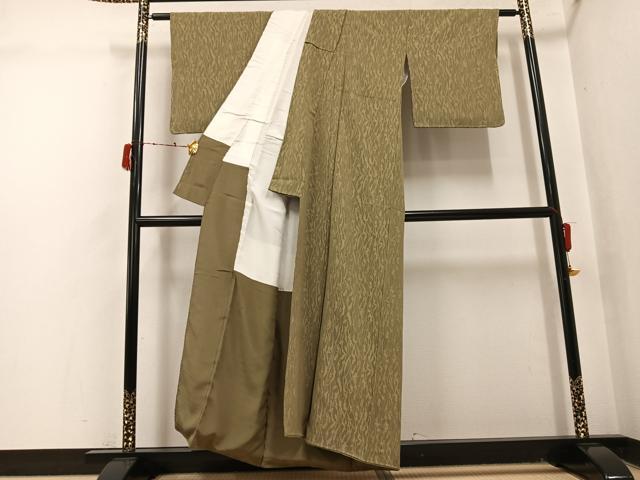 平和屋着物●上質な小紋 幾何学文様 正絹 逸品 AABJ1358ph