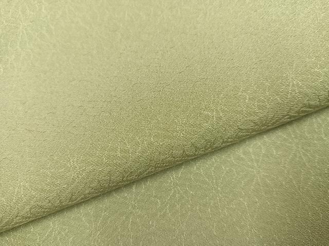 平和屋着物●上質な色無地 花地紋 若葉色 松坂屋扱い 正絹 逸品 AABJ1361ph