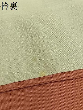 平和屋着物●上質な色無地 ときがら茶色 正絹 逸品 未使用 AABJ1391ph