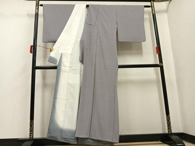 平和屋着物●紺屋二代目保科 江戸小紋 角通し 正絹 逸品 AABJ1397ph