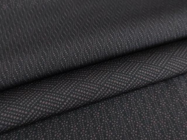 平和屋着物●江戸小紋 横段文 正絹 逸品 AABJ1402ck
