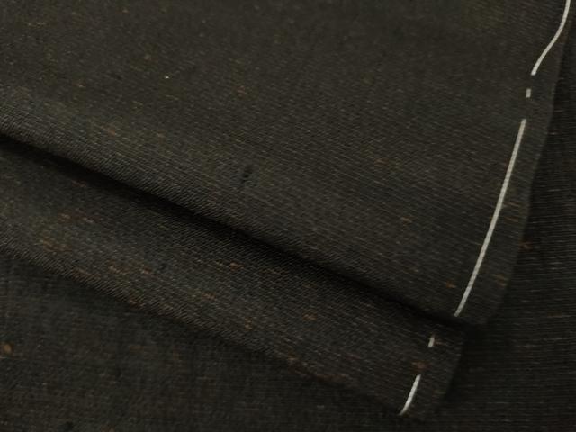 平和屋着物●男性 紬 アンサンブル 赤墨色 正絹 逸品 未使用 AABJ1403ck