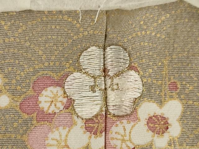 平和屋着物●訪問着 駒刺繍 地紙花文 金彩 正絹 逸品 AABJ1409ck
