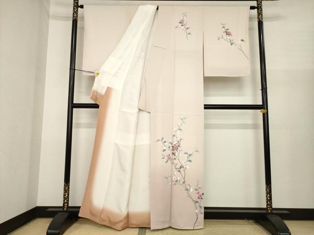 平和屋着物●訪問着 友禅 枝花文 やまと誂製 正絹 逸品 AABJ1425ck