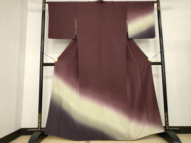 平和屋着物●訪問着 霞文 暈し染め 正絹 逸品 AABJ1426ck