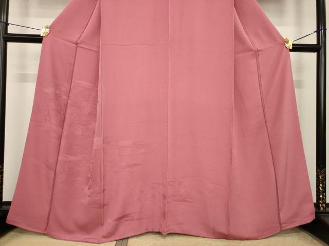 平和屋着物●色留訪問着 霞吉祥花文 桃色 正絹 逸品 AABJ1427ck