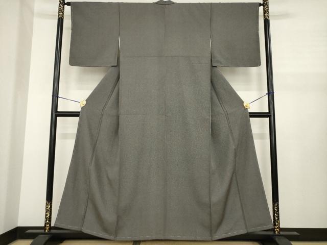 平和屋着物●江戸小紋 吉祥柄 黒地 正絹 逸品 未使用 AABJ1437ck