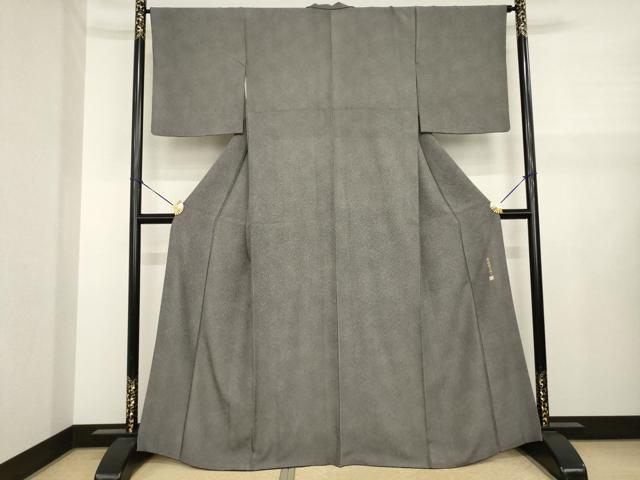 平和屋着物●伝統工芸師 服部光擴 江戸小紋 鮫小紋柄 正絹 逸品 AABJ1441ck
