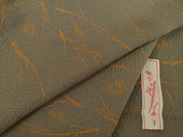 平和屋着物●世界的人形師 辻村寿三郎 ジュサブロー 小紋 舞蝶文 正絹 逸品 AABJ1446ck