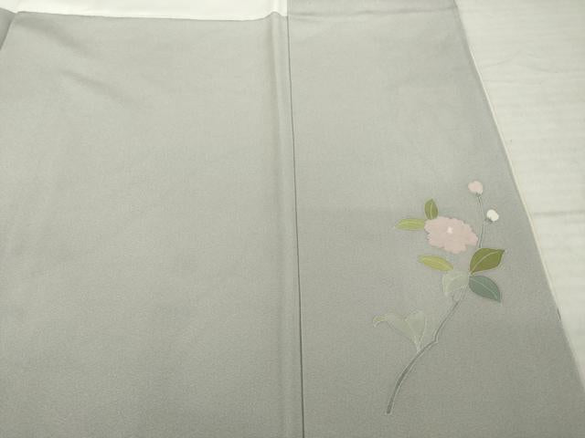 平和屋着物●訪問着 友禅 花鳥文 正絹 逸品 AABJ1460ck