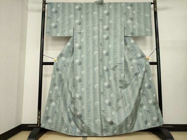 平和屋着物●本場大島紬 総絣 流水雪輪重ね文 正絹 逸品 AABJ1489ck
