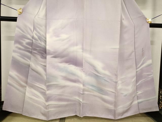 平和屋着物●訪問着 作家物 雲重ね文 暈し染め 正絹 逸品 未使用 AABJ1511ck