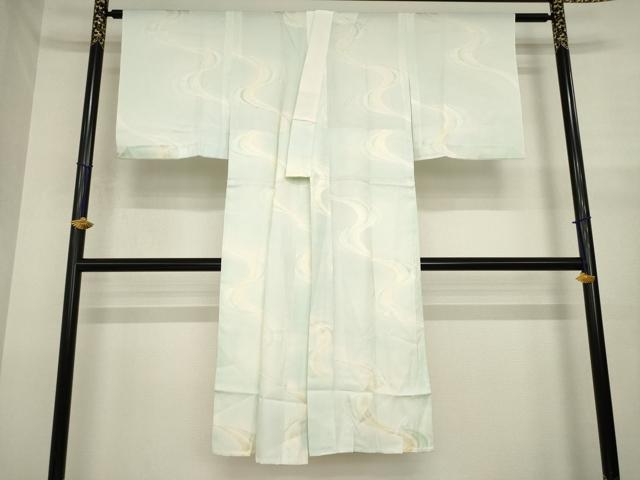 平和屋着物●長襦袢 無双仕立て 流水地紋 正絹 逸品 AABJ1513ck