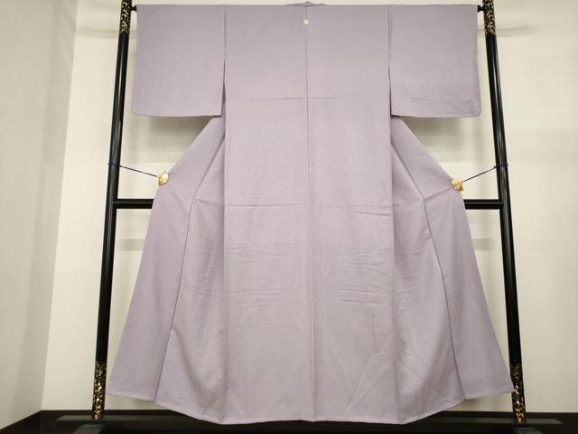 平和屋着物●上質な色無地 鳩羽鼠色 正絹 逸品 未使用 AABJ1517ck