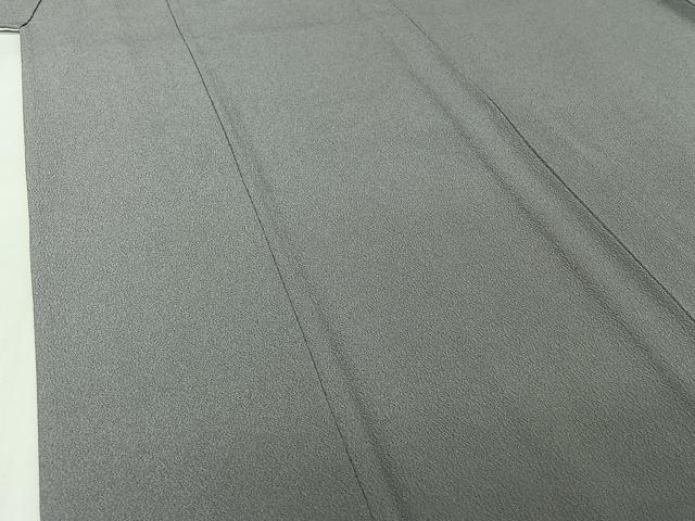 平和屋着物▽洗える最高級着物 <英>はなぶさ謹製 色無地 単衣 暁鼠色 鬼しぼ縮緬 洗える着物 AABJ1533jh