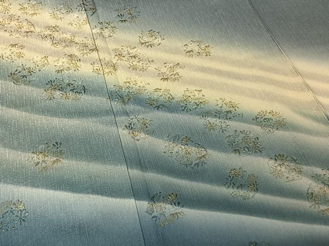 平和屋着物▽訪問着 単衣 刺繍 花丸文 暈し染め 金糸 正絹 逸品 AABJ1547jh