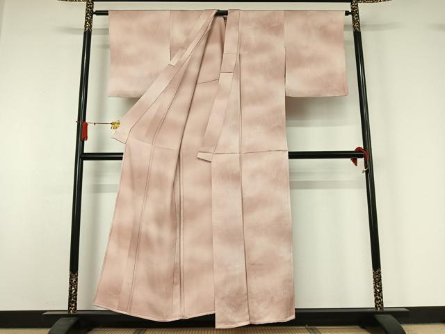 平和屋着物▽上質な小紋 単衣 霞文 暈し染め 正絹 逸品 AABJ1564jh