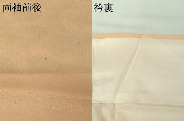 平和屋着物▽訪問着 単衣 手描き 草花文 暈し染め 正絹 逸品 AABJ1597jh