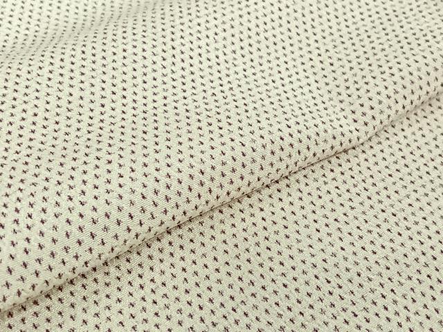 平和屋着物▽本塩沢 単衣 蚊絣 正絹 逸品 AABJ1607jh