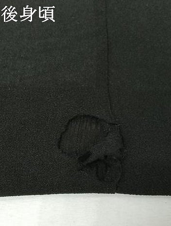 平和屋着物▽羽織 スリーシーズン 春夏秋 塵除け 暗黒色 正絹 逸品 AABJ1627jh