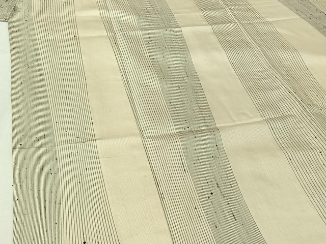 平和屋着物▽上質な紬 単衣 立涌文 正絹 逸品 AABJ1631jh