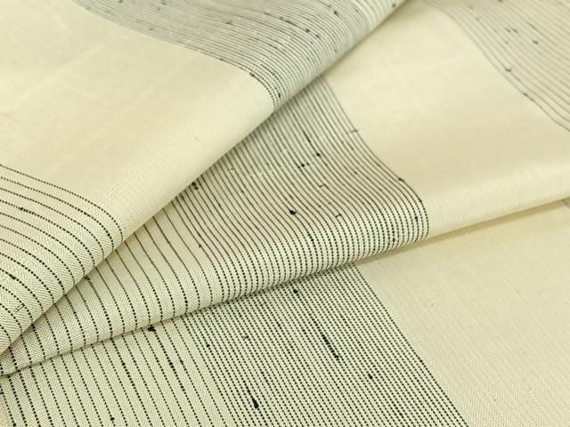 平和屋着物▽上質な紬 単衣 立涌文 正絹 逸品 AABJ1631jh