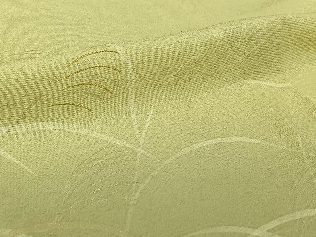 平和屋着物▽訪問着 単衣 刺繍 薄文 暈し染め 金糸 銀彩 正絹 逸品 AABJ1638jh