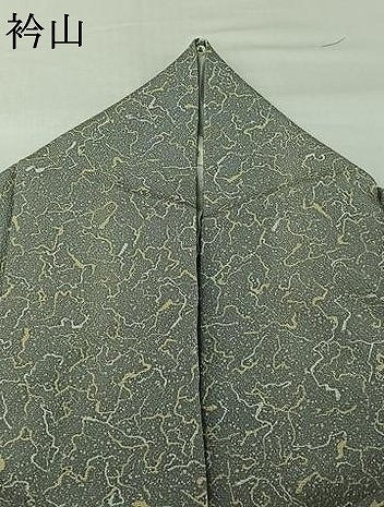 平和屋着物▽上質な小紋 単衣 霞文 正絹 逸品 AABJ1647jh