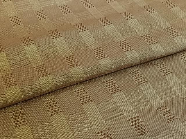 平和屋着物▽西陣 紬 単衣 都花くら 縞 証紙付き 正絹 逸品 AABJ1664jh