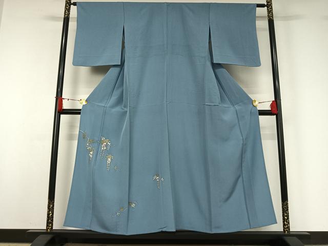 平和屋着物▽豪華色留袖 単衣 作家物 藤文 金彩 正絹 逸品 AABJ1702jh