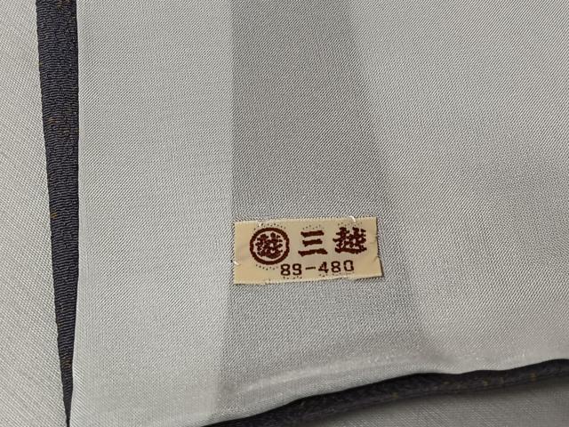 平和屋着物▽小紋 単衣 草花文 鬼しぼ縮緬 三越扱い 洗える着物 AABJ1710jh