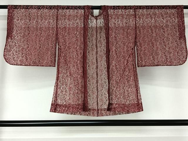 平和屋着物▽羽織 スリーシーズン 春夏秋 塵除け 草花文 銀糸 AABJ1729jh
