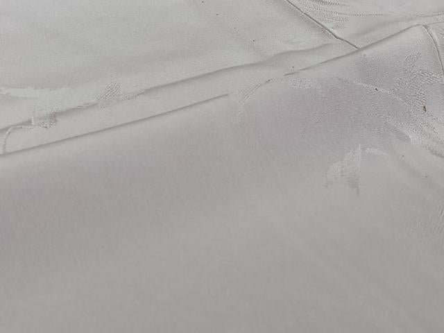 平和屋着物▽上質な色無地 単衣 草葉地紋 白藤色 正絹 逸品 AABJ1730jh