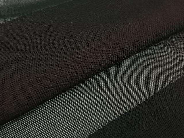 平和屋着物▽羽織 スリーシーズン 春夏秋 塵除け 黒地 正絹 逸品 AABJ1741jh