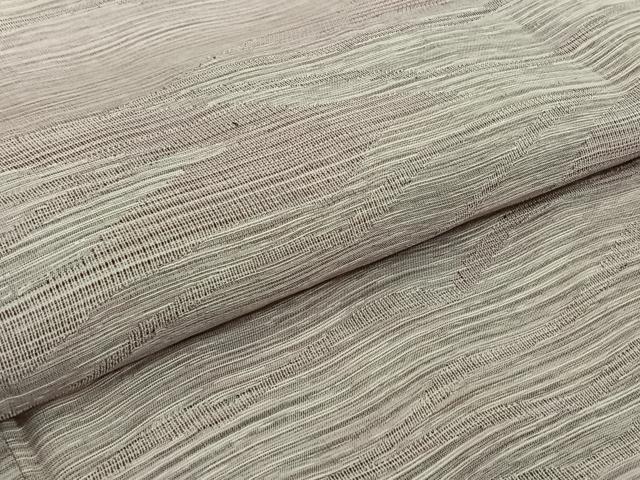 平和屋着物▽お召 単衣 霞文 正絹 逸品 AABJ1749jh
