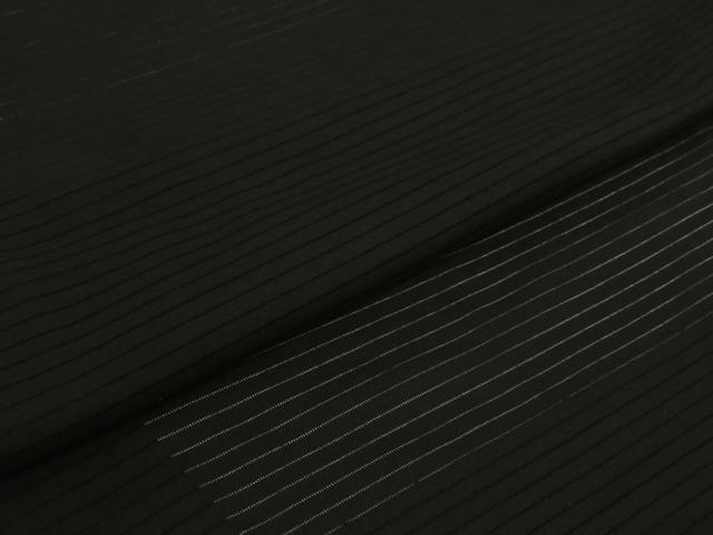 平和屋着物▽男性 黒紋付 羽織 暗黒色 正絹 逸品 AABJ1761jh