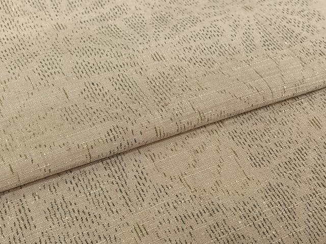 平和屋着物▽上質な紬 単衣 花尽くし文 正絹 逸品 AABJ1769jh