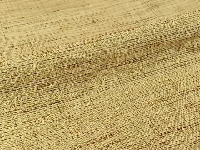 平和屋着物▽上質な紬 単衣 花織 霞文 正絹 逸品 AABJ1781jh