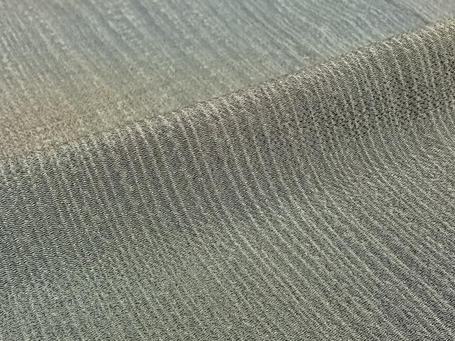 平和屋着物▽上質な小紋 単衣 霞文 暈し染め 鬼しぼ縮緬 正絹 逸品 AABJ1783jh