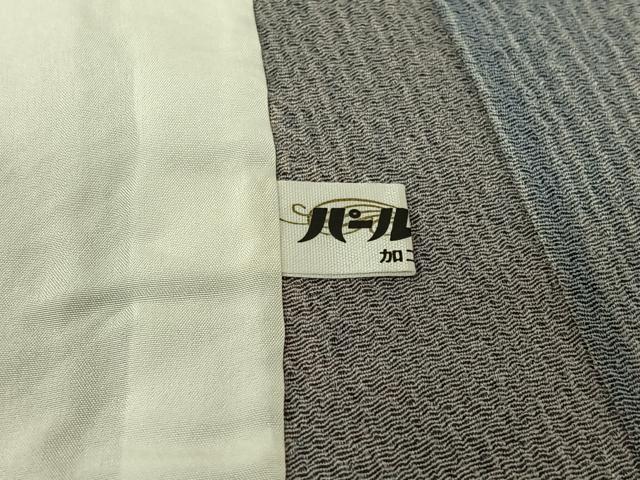 平和屋着物▽上質な小紋 単衣 霞文 暈し染め 鬼しぼ縮緬 正絹 逸品 AABJ1783jh