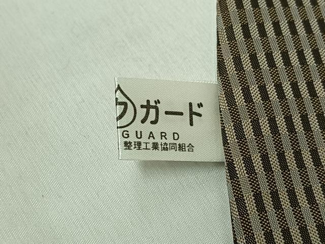 平和屋着物▽お召 単衣 市松綾織 格子 正絹 逸品 AABJ1788jh