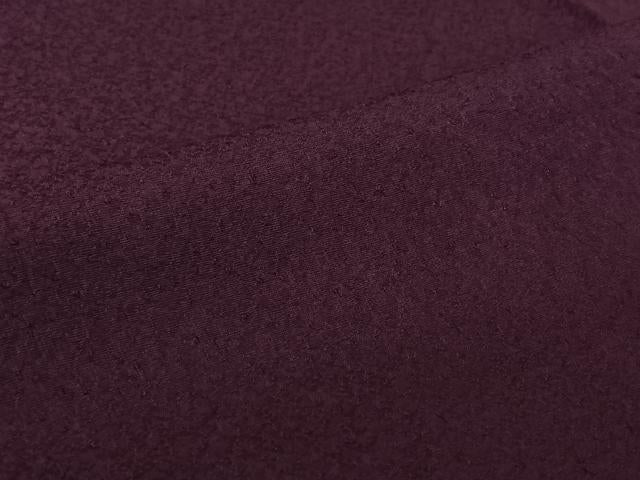平和屋着物▽上質な色無地 単衣 葡萄色 正絹 逸品 未使用 AABJ1799jh