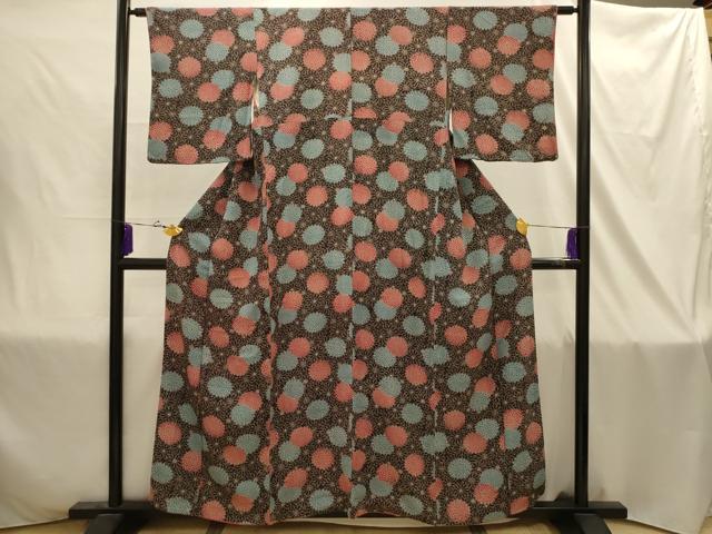 平和屋着物■上質な小紋 花尽くし 高島屋扱い 正絹 逸品 AABJ1844sx