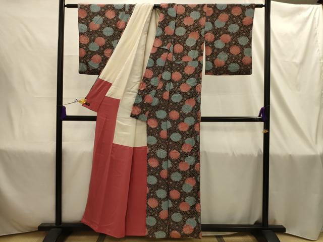 平和屋着物■上質な小紋 花尽くし 高島屋扱い 正絹 逸品 AABJ1844sx