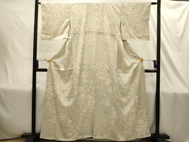平和屋着物■上質な小紋 枝花文 正絹 逸品 AABJ1848sx